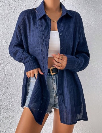 Camasa SHEIN, bleumarin inchis