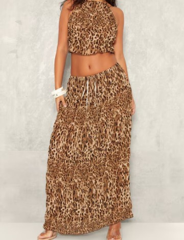 Fusta PrettyLittleThing, animal print