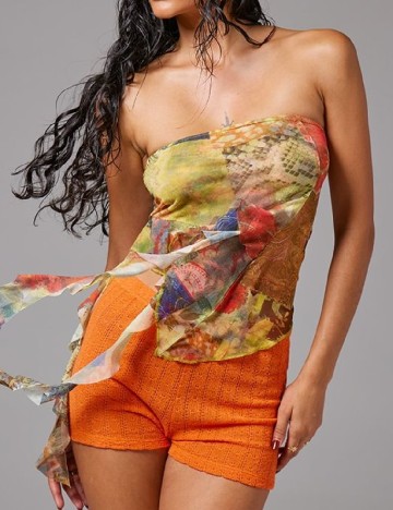 Top PrettyLittleThing, mix culori