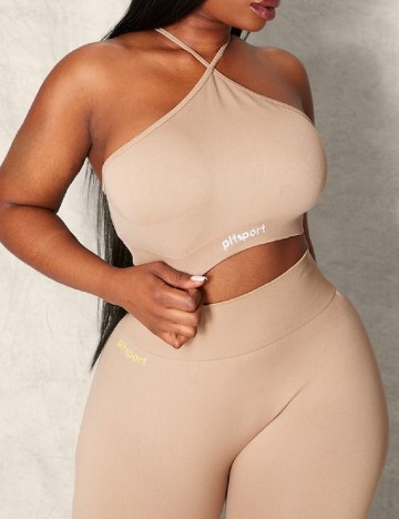 Bustiera PrettyLittleThing, crem