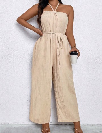 Salopeta SHEIN CURVE, crem