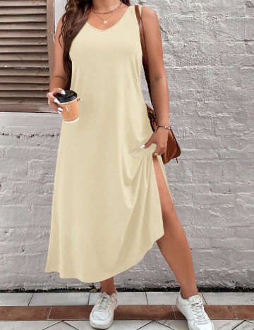 Rochie lunga SHEIN CURVE, galben