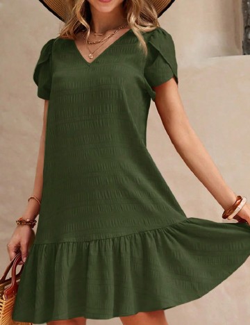Rochie scurta SHEIN, verde
