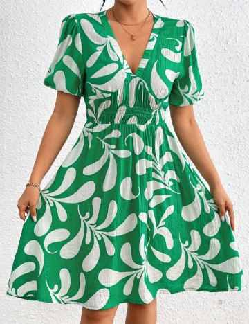 Rochie scurta SHEIN, verde