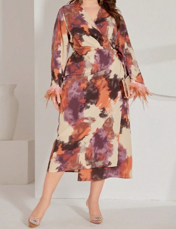 Rochie medie SHEIN CURVE, mix culori