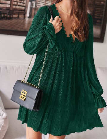 Rochie scurta SHEIN, verde