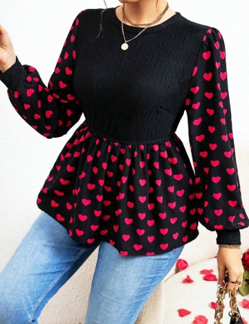 Bluza SHEIN CURVE, negru