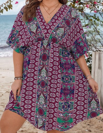 Rochie scurta SHEIN CURVE, mix culori