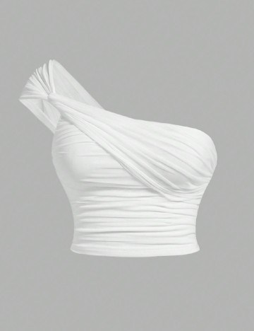 Top SHEIN CURVE, alb