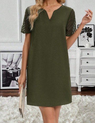 Rochie scurta SHEIN, verde