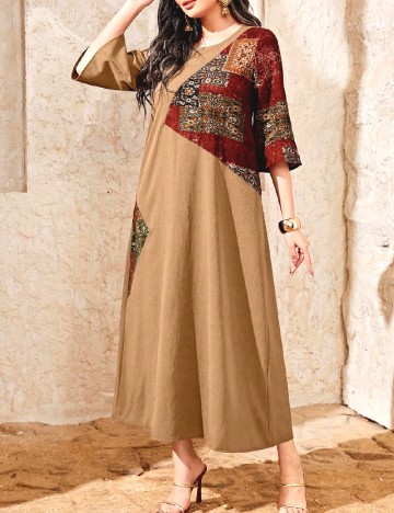 Rochie lunga SHEIN, maro