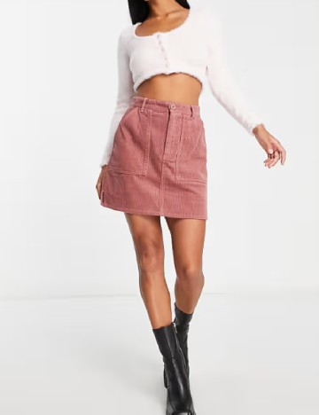 Fusta ASOS, roz pudra