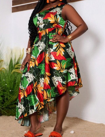 Rochie medie SHEIN CURVE, mix culori