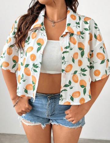 Camasa SHEIN CURVE, alb