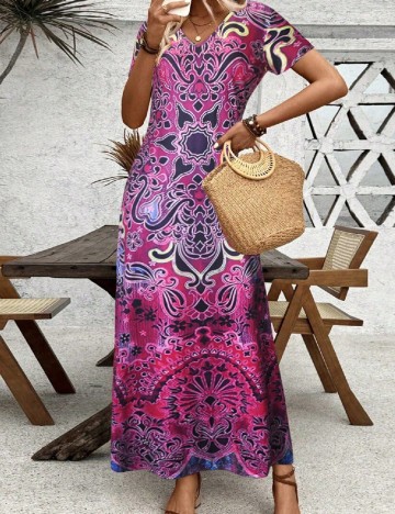 Rochie lunga SHEIN, roz