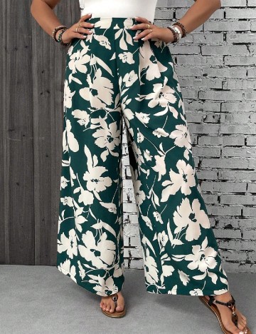 Pantaloni SHEIN CURVE, verde