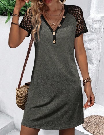 Rochie scurta SHEIN, gri