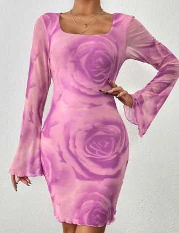 Rochie scurta SHEIN, roz