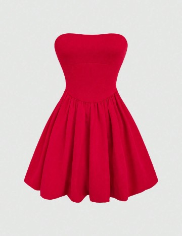 Rochie scurta SHEIN, rosu