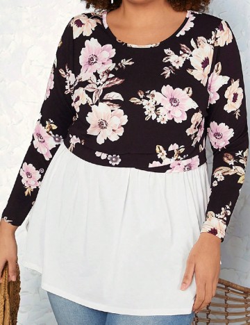 Bluza SHEIN CURVE, floral