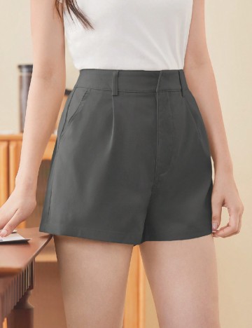 Pantaloni scurti SHEIN, gri inchis