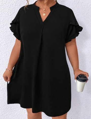 Rochie scurta SHEIN CURVE, negru