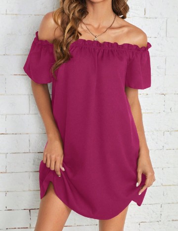 Rochie scurta SHEIN, roz