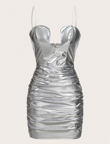 Rochie scurta SHEIN, gri