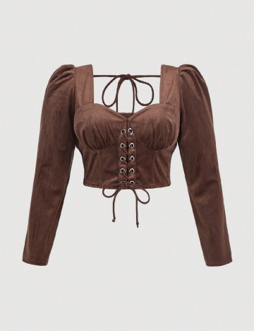 Top SHEIN CURVE, maro