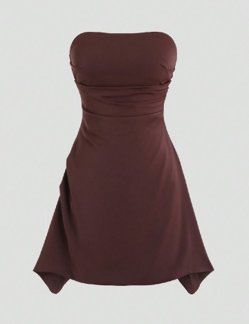 Rochie scurta SHEIN, maro