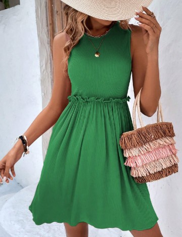 Rochie scurta SHEIN, verde