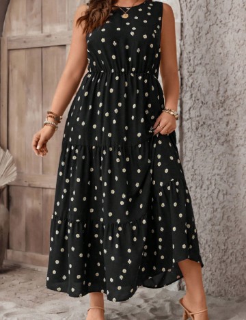 Rochie lunga SHEIN CURVE, negru