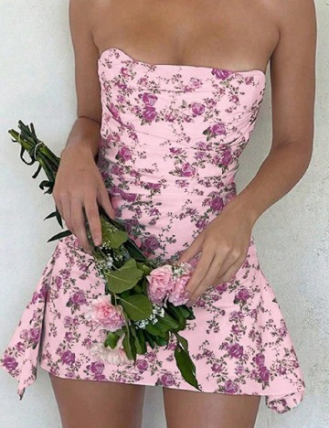 Rochie scurta SHEIN, roz