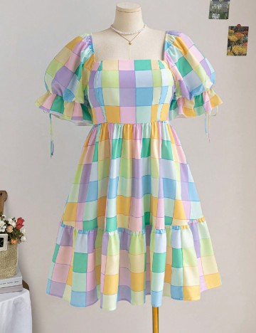 Rochie scurta SHEIN CURVE, mix culori