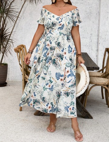 Rochie medie SHEIN CURVE, floral