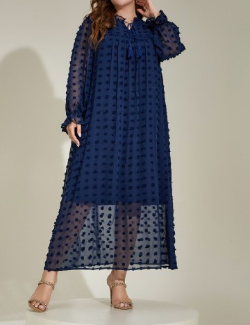 Rochie lunga SHEIN CURVE, bleumarin