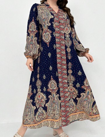 Rochie lunga SHEIN CURVE, mix culori