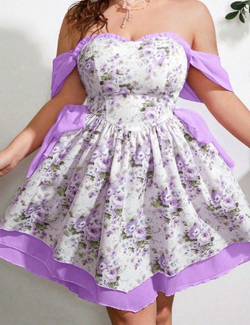 Rochie scurta SHEIN CURVE, mov