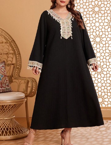 Rochie lunga SHEIN CURVE, negru