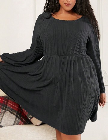 Rochie scurta SHEIN CURVE, gri