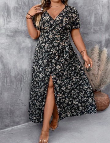 Rochie lunga SHEIN CURVE, negru