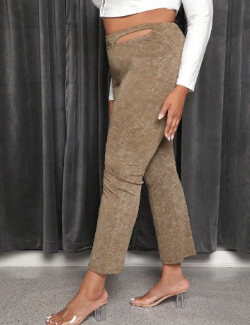 Pantaloni SHEIN CURVE, maro