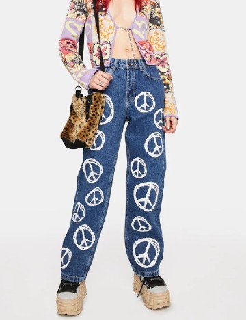 Blugi The Ragged Priest, albastru