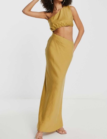 Rochie lunga ASOS, mustar