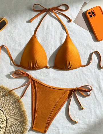 Costum de baie SHEIN, portocaliu