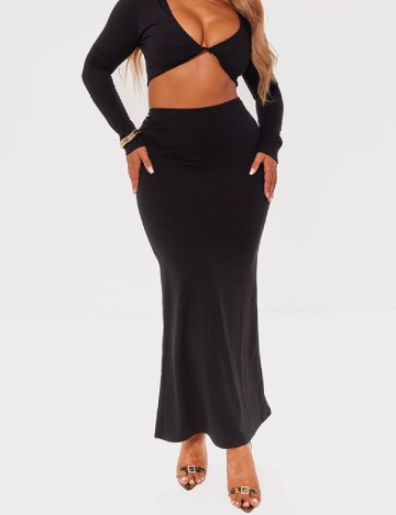 Fusta PrettyLittleThing, negru