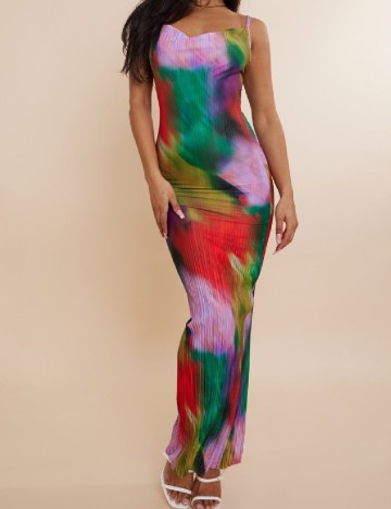 Rochie lunga PrettyLittleThing, mix culori
