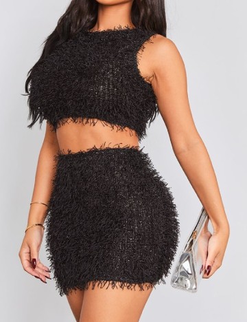 Fusta PrettyLittleThing, negru