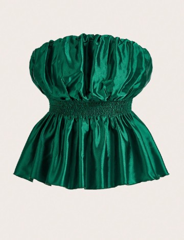 Top SHEIN CURVE, verde