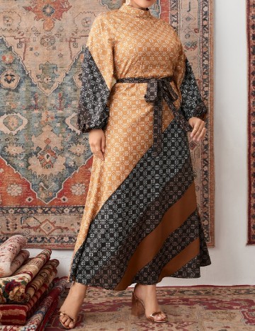 Rochie lunga SHEIN CURVE, mix culori